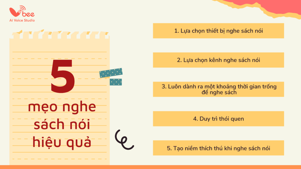 Nghe sách nói thế nào cho hiệu quả? Lợi ích của việc nghe sách nói 6 5 mẹo để nghe sách nói hiệu quả