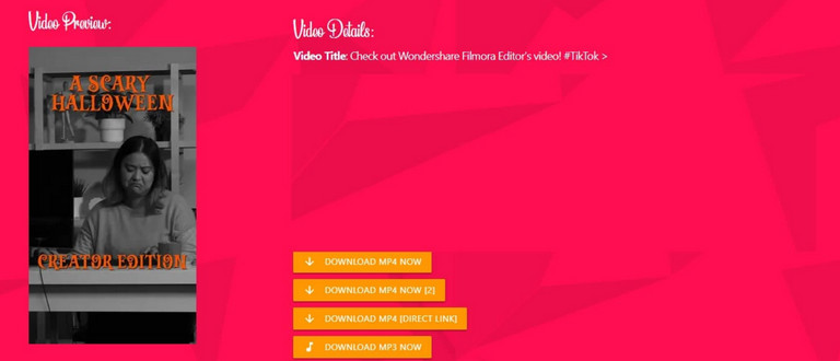 Cách tải video TikTok không logo với Musicaldown (Nguồn: Wondershare)