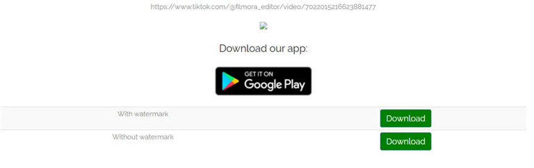 Cách tải video TikTok không logo với TikTok Download (Nguồn: Wondershare)