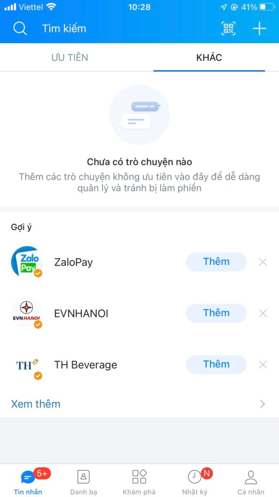 zalo web- đăng nhập