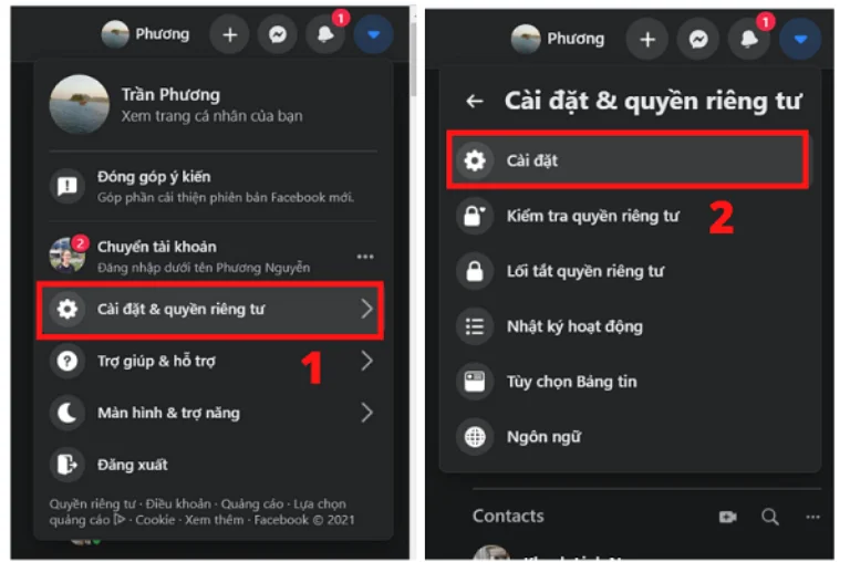 cách khóa Messenger