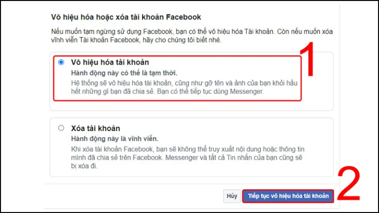 cách khóa Messenger