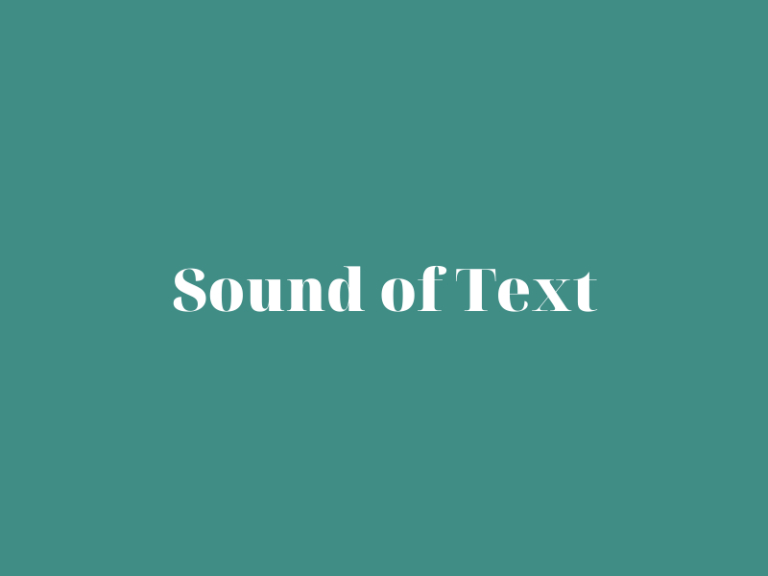 Sound of Text là gì