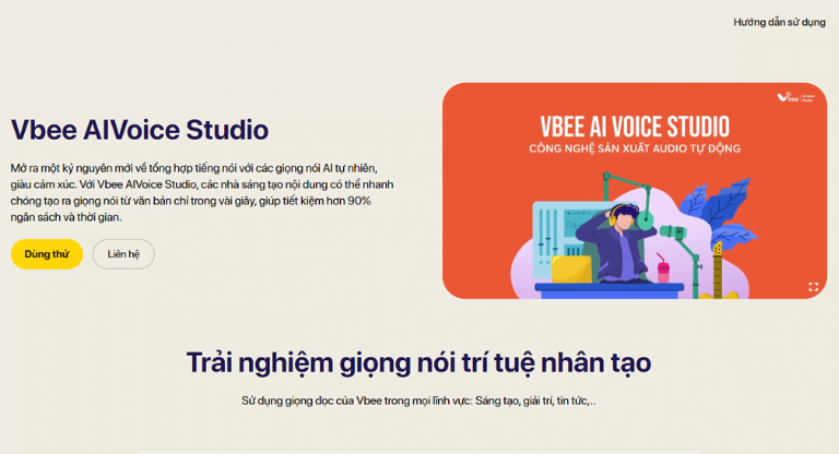 phần mềm Vbee AIVoce Studio