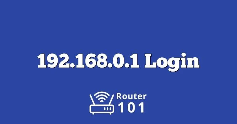 Địa chỉ IP 192.168.0.1