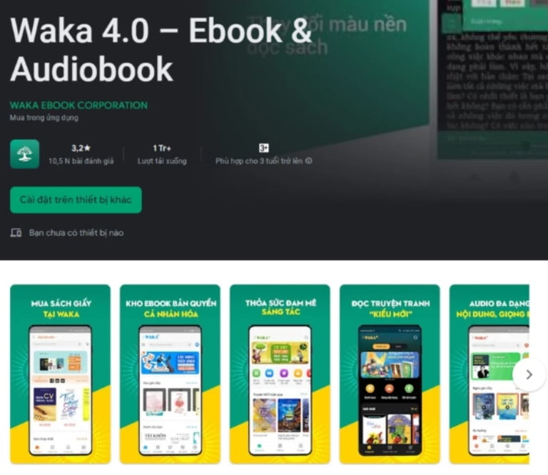 Waka là một nền tảng xuất bản sách điện tử và cung cấp nội dung bản quyền lớn nhất tại Việt Nam