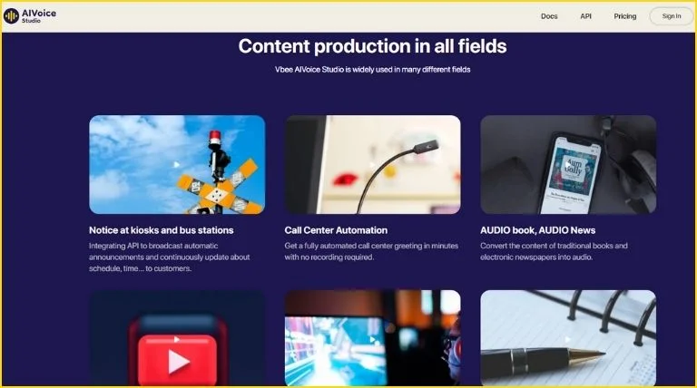 Suitable for many different types of content and uses