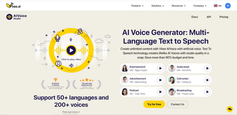 Vbee AIVoice is a powerful tool that leverages deep learning techniques to produce high-quality synthetic speech