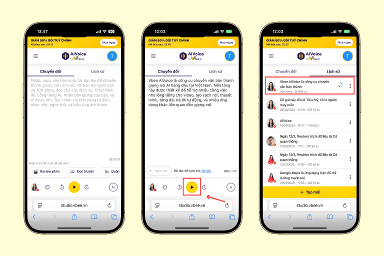 Nhập/dán nội dung và nhấn chuyển đổi