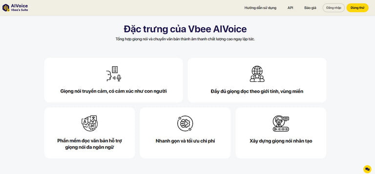 Vbee AIVoice Studio là giải pháp hỗ trợ lồng tiếng clip ứng dụng công nghệ chuyển văn bản thành giọng nói.