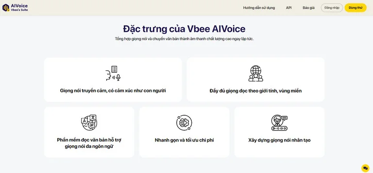 Vbee AIVoice Studio là giải pháp hỗ trợ lồng tiếng clip ứng dụng công nghệ chuyển văn bản thành giọng nói.
