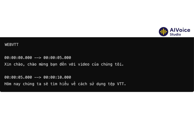 Cú pháp WebVTT vô cùng đơn giản, dễ hiểu 
