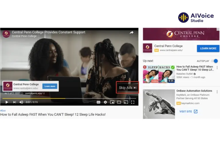 Quảng cáo video (YouTube Ads): TrueView In-stream Ads