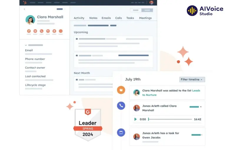 Nền tảng CRM HubSpot CRM trong telesales