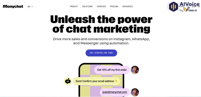 ManyChat cho phép người dùng tạo chatbot AI đàm thoại trên nhiều kênh (Nguồn: ManyChat)