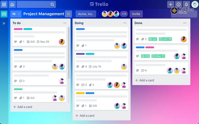 Phần mềm quản lý Trello phù hợp với hầu hết các quy mô và loại dự án.