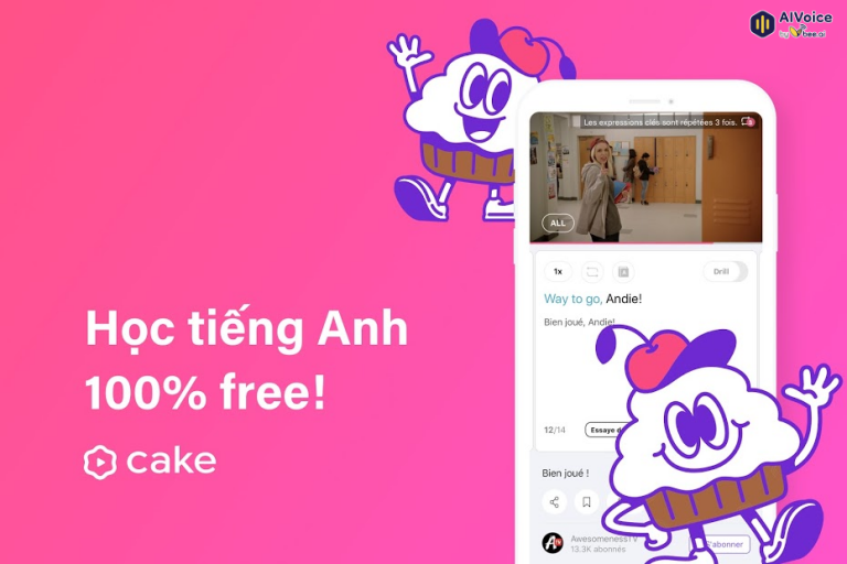 Phầm mềm học tiếng Anh giao tiếp Cake