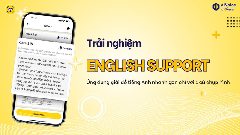 Ứng dụng giải bài tập tiếng Anh - English Support