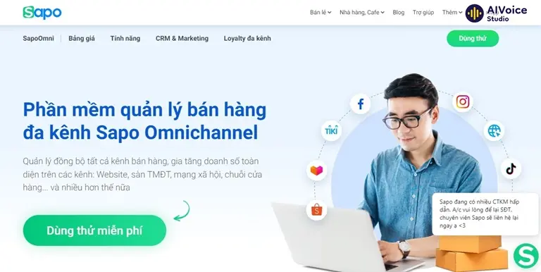 Sapo là phần mềm quản lý bán hàng phù hợp với các cửa hàng bán lẻ.