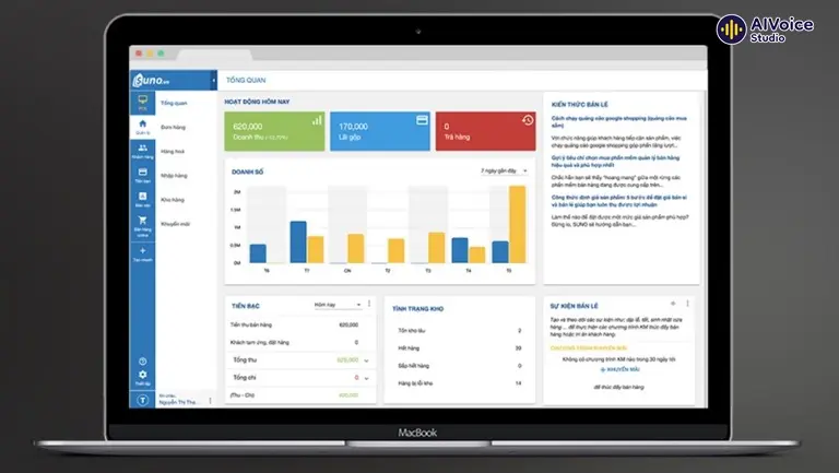 Phần mềm Suno giúp nhà bán hàng tiết kiệm chi phí quản lý.