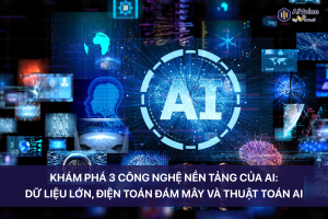 Khám phá 3 công nghệ nền tảng của AI: Dữ liệu lớn, Điện toán đám mây và Thuật toán AI