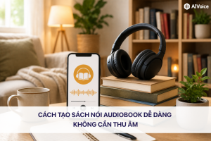 Cách tạo sách nói audiobook dễ dàng không cần thu âm