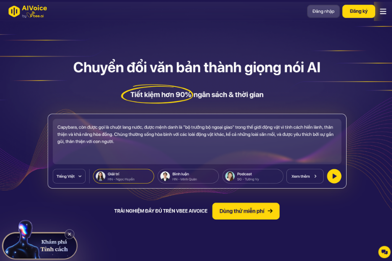 Vbee AIVoice - Giải pháp Text-to-Speech phù hợp cho giáo dục.