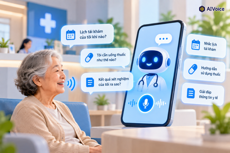 Ứng dụng của TTS vào trợ lý ảo y tế và chatbot chăm sóc sức khỏe.