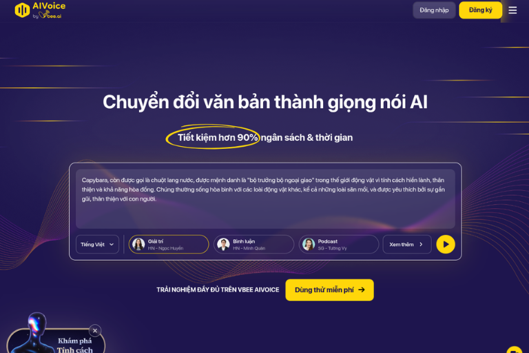 Đọc văn bản tiếng Việt chất lượng cao với Vbee AIVoice.